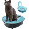 Generisch Lettiera per gatti, paraspruzzi e controllo degli odori, semi-chiusa, anti-spargimento, grande per animali domestici, per allenamento interno ed esterno, piccola taglia media