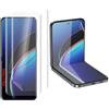 JUVENPROTO 3 Pezzi per Samsung Galaxy Z Flip3 TPU Pellicola Protettiva Idrogel,Pellicola Protettiva TPU per Trasparente HD Morbida Display ID Impronte Digitali(Non Vetro Temperato)