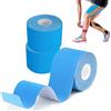 GTAGKOMMEN Tape Kinesiologico 3 Rotolo 5 cm x 5 m Blu Tape Sportivo Kinesio Taping Taping Kinesiologico Impermeabile ed Elastico Nastro Kinesiologico cerotto kinesiologico