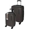 WELL HOME MOBILIARIO & DECORACIÓN WELL HOME - Set di 2 valigie trolley in ABS da 18'' e 22'' in grigio