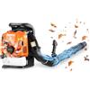 VEVOR Soffiafoglie a Benzina 4 Tempi da 75,6 cc con Serbatoio 1,8 L a Zaino, Soffione a Motore Portata Aria 1045 m³/h Velocità 317 km/h, per Pulizia Cespugli Giardini di Foglie Detriti e Immondizia