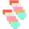 LOREZA® 10 Slip in Cotone con Strass e Paillettes per Ragazze Pantys 2-15 Anni