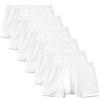 CALIDA Boxer da uomo, confezione da 6 pezzi, Natural Benefit, elastico in vita, Single Jersey, bianco, XL
