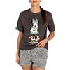 sarcia.eu Disney Pigiama da Donna, a Due Pezzi, Estivo, a Maniche Corte, (Winnie The Pooh, Minnie Mouse, Stitch) 100% Cotone (IT, Testo, M, Regular, Regular, Disney Minnie Mouse)