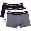 Lacoste Uomo Pack De 3 Boxer Courts Boxer Not Applicable, Blu (Marine/Blanc 525), Small