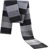 Werownsgso Sciarpa Uomo Finto Cashmere Nero Grigio Righe Calda Versatile Inverno Moda Regalo