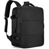 smallrun Zaino Viaggio Cabina Aereo 40x20x25 Zaino Cabina per Ryanair Bagagli Da Viaggio Cabina Zaini Zaino Da Viaggio Cabina 20L con Foro Di Carico E Tasca, Nero , M