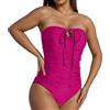 Generico Costumi Interi Donna Costumi da Bagno Donna Intero Mare Costume Senza Segni Abbronzatura Curvy Nuoto Piscina Traje De baño Mujer con Gonnellina Contenitivi Fantasia Taglie Forti 3XL Pantaloncino