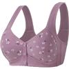 PrinStory Reggiseno da donna senza ferretto, chiusura frontale, per donne anziane, con bottone automatico, reggiseno a maglietta