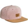 Reell Camoscio Cap, Cappellino da donna e da uomo, Cord rosa argento, Taglia unica