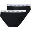 GCDS Essentials Brief 2-Pack A2EM3703UW1 Colore Nero 99 (IT, Testo, M, Regular, Regular, Nero - 99)