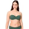 YSABEL MORA Top Bikini Bandeau Micropiqué Corallo Coppa C. Sostegno Versatile con Ferretto E Imbottitura. Spalline Regolabili E Rimovibili. Collezione Sunset