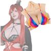 ZetaCdsTran Silicone Breast Plates Crossdresser Breast Forms for Crossdressers Drag Queen Round Neck Fake Boobs B-G Cup