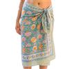 Mandala Life ART Pareo da spiaggia in cotone stampato a blocchi di alta qualità per donna - Pareo morbido e leggero, copricostume, copricostume, gonna avvolgente boho per l'estate, i viaggi e la spiaggia.