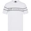 Emporio Armani Maglietta T-Shirt Uomo EA7 3RPT46 PJ02Z, Manica Corta, Girocollo (Bianco, L)
