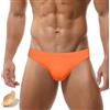 AIEOE Costume da Bagno Uomo a Vita Bassa con Imbottitura Rimovibile per Spiaggia e Piscina Slip Parigamba Arancione Tag Taglia XL/EU Taglia L
