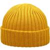 Melegari Berretto Cuffia di Pura Lana Milano | Essenziale e Fatta per durare | Unisex | Made in Italy (IT, Numero, 59, 62, Giallo)