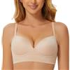 MELENECA Reggiseno Push up da Donna Imbottito Senza Cuciture, Senza Ferretto, con Supporto e Sollevamento