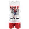 SUN CITY Spiderman Completo Bambino Estivo in Cotone con Canotta e Bermuda Marvel Outfit Spider-Man Casual