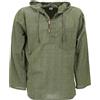 GURU SHOP Guru-Shop, camicia da uomo, stile hippie, abbigliamento alternativo Olive XL