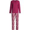 CALIDA Sweet Dreams Set di Pigiama, Rosa Dahlia, 40-42 Donna