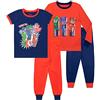 PJ Masks Pigiama per Ragazzi Super Pigiamini Confezione da 2 Vestibilitta Stretta Multicolore 6-7 Anni