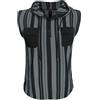 MakingDa Canotte sportive da uomo senza maniche con tasca sul petto bottoni a righe muscolo slim fit felpe estive felpe con cappuccio da palestra allenamento sportivo leggero boxe corsa gilet moda