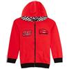 Disney Cars Felpa con cappuccio per ragazzi Saetta McQueen Full Zip Hoody Kids Jumper Felpa