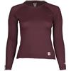 Carhartt Force - Maglia girocollo da donna, peso medio, a nido d'ape, Blackberry., S