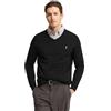 Polo Club Maglione Scollo a V Maniche Lunghe Uomo Maglioni Pullover V-Neck 100% Cotone