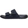 HEYDUDE Sandali da uomo Wave 2 con cinghia | Sandali da uomo regolabili con due cinturini, sandali estivi leggeri da uomo, plantare EVA, Nero/nero, 45 EU