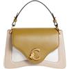 COCCINELLE Borsa a mano C-Me Tricolor Sand Seagrass Pearl