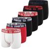 Riverso Boxer Uomo RIVOle - Confezione da 6 Slip da Uomo, Biancheria Intima, Retroshorts, Set Boxer Shorts Elasticizzati, Nero, Grigio, Blu, Bianco, Verde, Rosso, Arancione, Giallo, Taglia S, M, L, XL