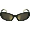 KARL LAGERFELD Unisex Adult Sunglasses KLJ6200S - Khaki/Champagne with Gold Mirror Lens