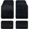 +PWR Car Parts Tappetini in moquette Verona neri, set da 4 pezzi