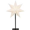 EGLO lampada da tavolo con stella di Natale, stella decorativa 3D | illuminata in carta con base in metallo, lampada da tavolo natalizia in nero e bianco con cavo, attacco E14, 55 cm