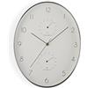 VERSA Orologi da Parete Stile Classico, Misure (H x L x L) 34,9 x 4,3 x 27,3 cm, Argento