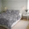 Italian Bed Linen Parure Copripiumino RIVER - Prodotto in Italia - Set Copripiumino Matrimoniale - Sacco 250x200 cm + Patella e 2 Federe 50x80 cm - Cotone 80% Fibre Miste 20% - Tago