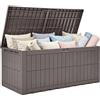 YITAHOME 833L Grande Scatola di Immagazzinaggio da Giardino Esterno, Impermeabile Resina Deck Box con Serratura & Pistone Idraulico, Sedile Divano 3 Posti per Cuscini da Patio & Utensili da