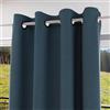 Soleil d'ocre, Tenda con occhielli 100% oscurante 135x300 cm ECLIPSE blu canard