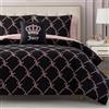 Juicy Couture Bed in a Bag - Set di biancheria da letto matrimoniale, in poliestere, colore: nero