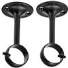 Amazon Basics staffe per montaggio a soffitto, confezione da 4, nero