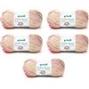 Gründl Lana Cotton Quick Batik 1 x 100g - Beige-Marrone-Rosa-Arancio