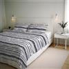 Italian Bed Linen Parure Copripiumino RIVER - Prodotto in Italia - Set Copripiumino Matrimoniale - Sacco 250x200 cm + Patella e 2 Federe 50x80 cm - Cotone 80% Fibre Miste 20% - Oka