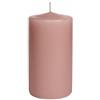 Cereria Di Giorgio - 12 Candele Cero - Diametro 5 cm Altezza 10 cm - Colore Rosa antico - Durata 35 ore - Non profumate