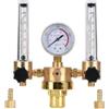 PCXDOLNJ Regolatore di portata for argon a doppio tubo Riduttore di pressione del gas G5/8 Filettatura maschio for saldatura