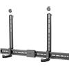 Goobay 70828 Supporto per soundbar di base per TV universali, nero - supporto sicuro e discreto con piedini imbottiti per tutte le soundbar standard