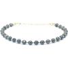Eloboe essence Bracciale Pirite Naturale 4 mm, Argento 925 Placcato Oro 24 K, Regolabile 16-19 cm, Oro