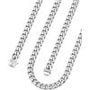 ChainsHouse Collana da Uomo in Acciaio Inossidabile a Catena Cubana con Chiusura a Croce in Zirconi, Gioielli Stile HipHop Punk Regalo per Uomo Donna,Catena Larga 6 mm e Lunga 51 cm
