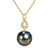 NONNYLLEI Regali per moglie, anniversario, festa della mamma, collana di perle nere di Tahiti, regalo per donne, compleanno, Natale, San Valentino, regalo per lei, gioielli raffinati, pearl necklace